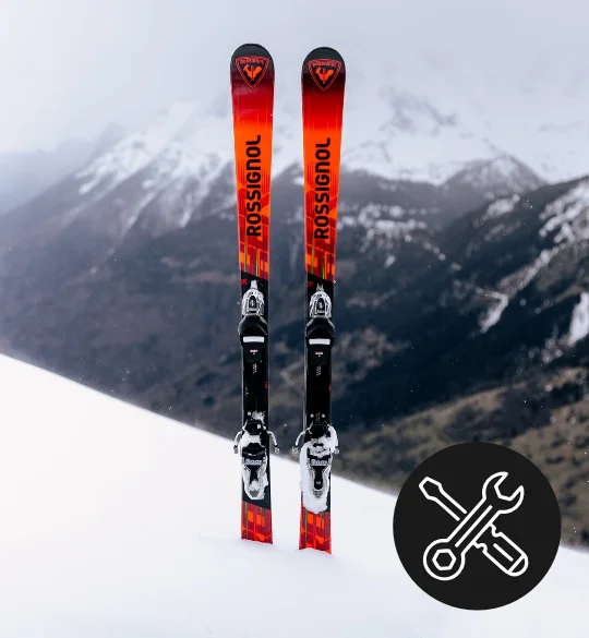 Zvoz lyží na servis Ground