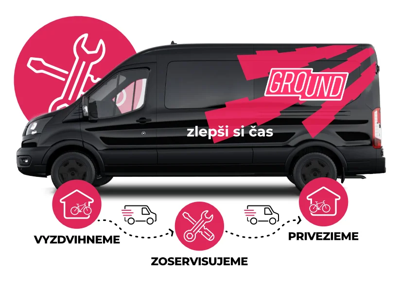 Zvoz bicyklov na servis Ground
